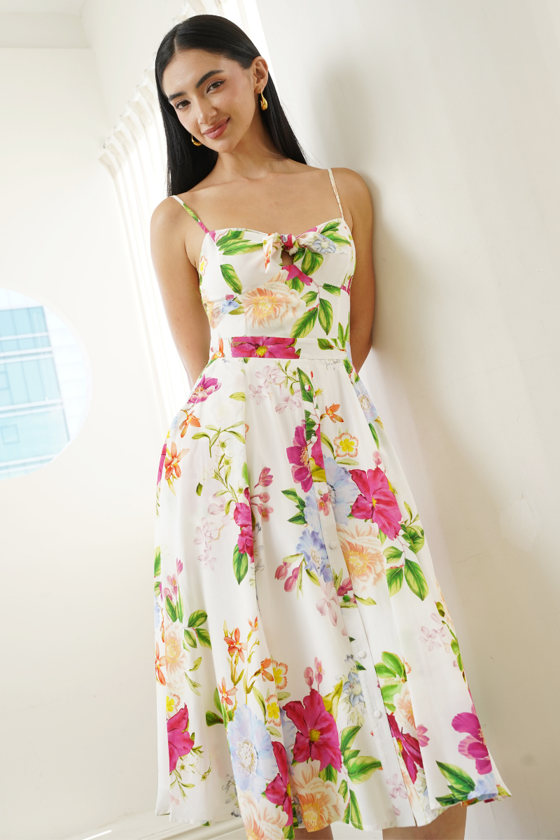 Floral Print Dress | Printed Silk Dresses | YUMI KIM