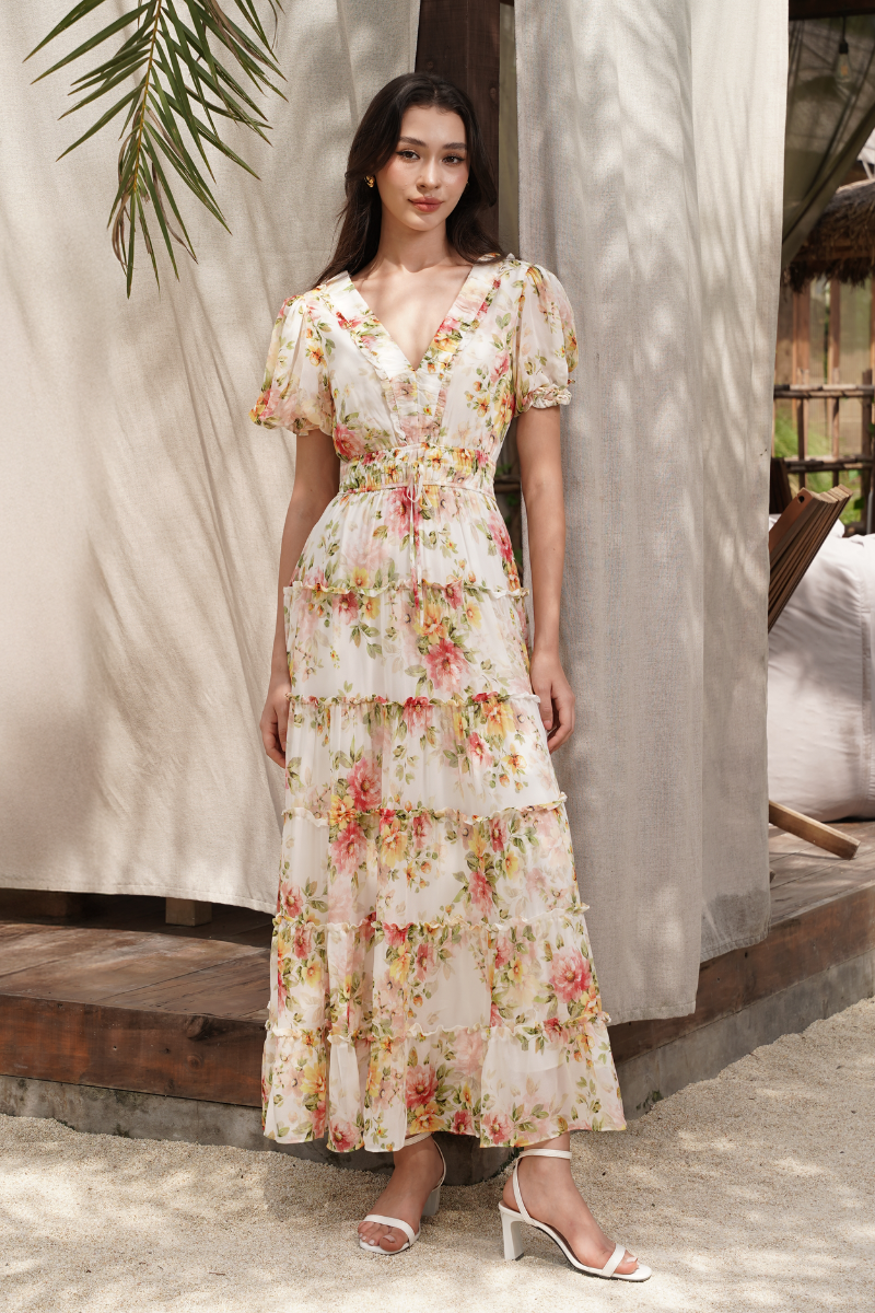 Floral Print Dress | Printed Silk Dresses | YUMI KIM 