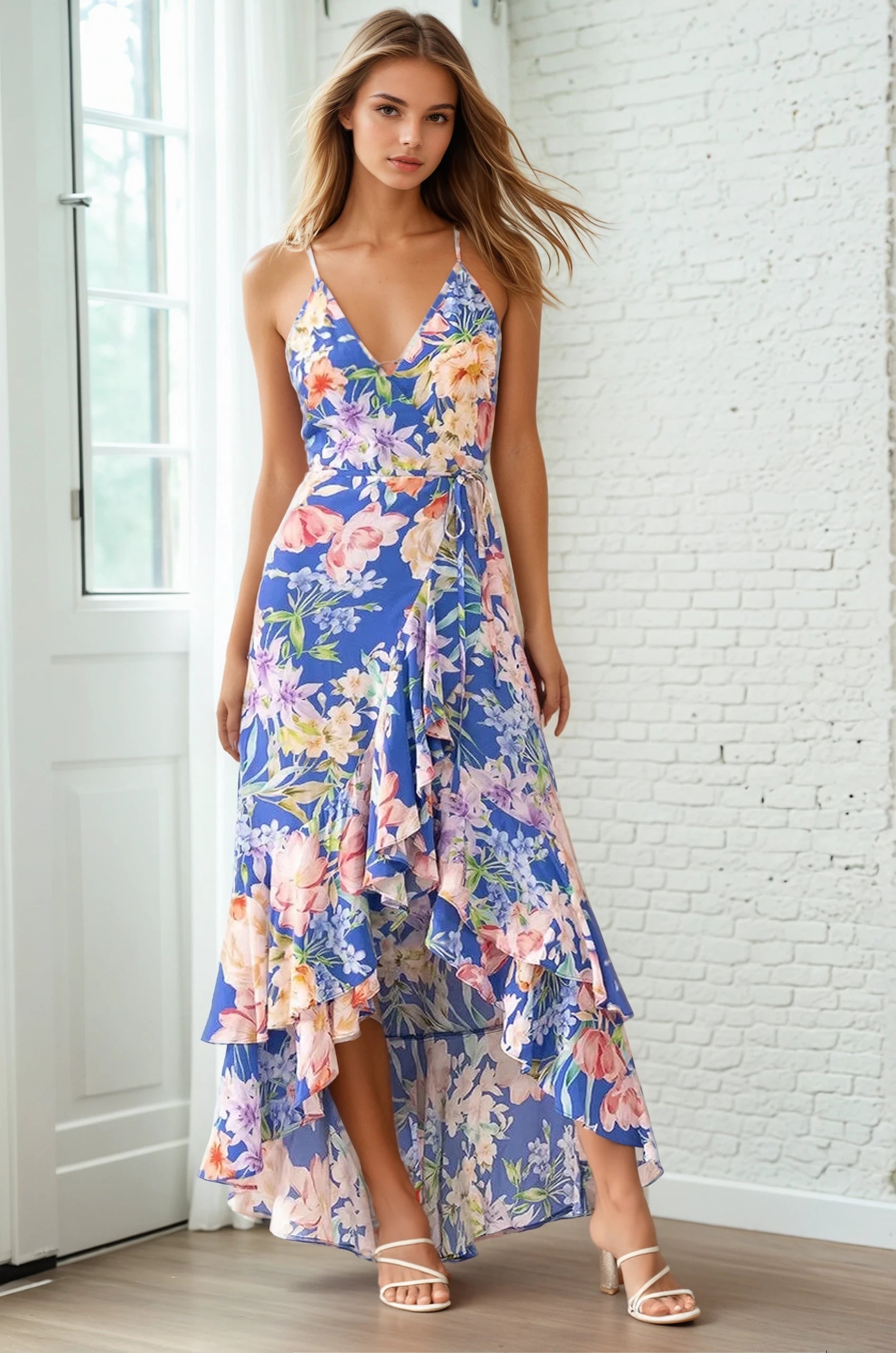ADELA MAXI WRAP DRESS – YUMI KIM