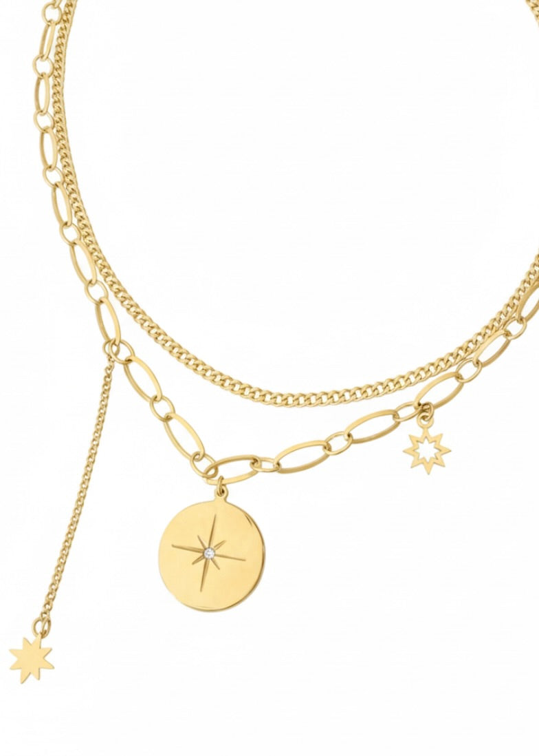 Cosmos Gold Necklace