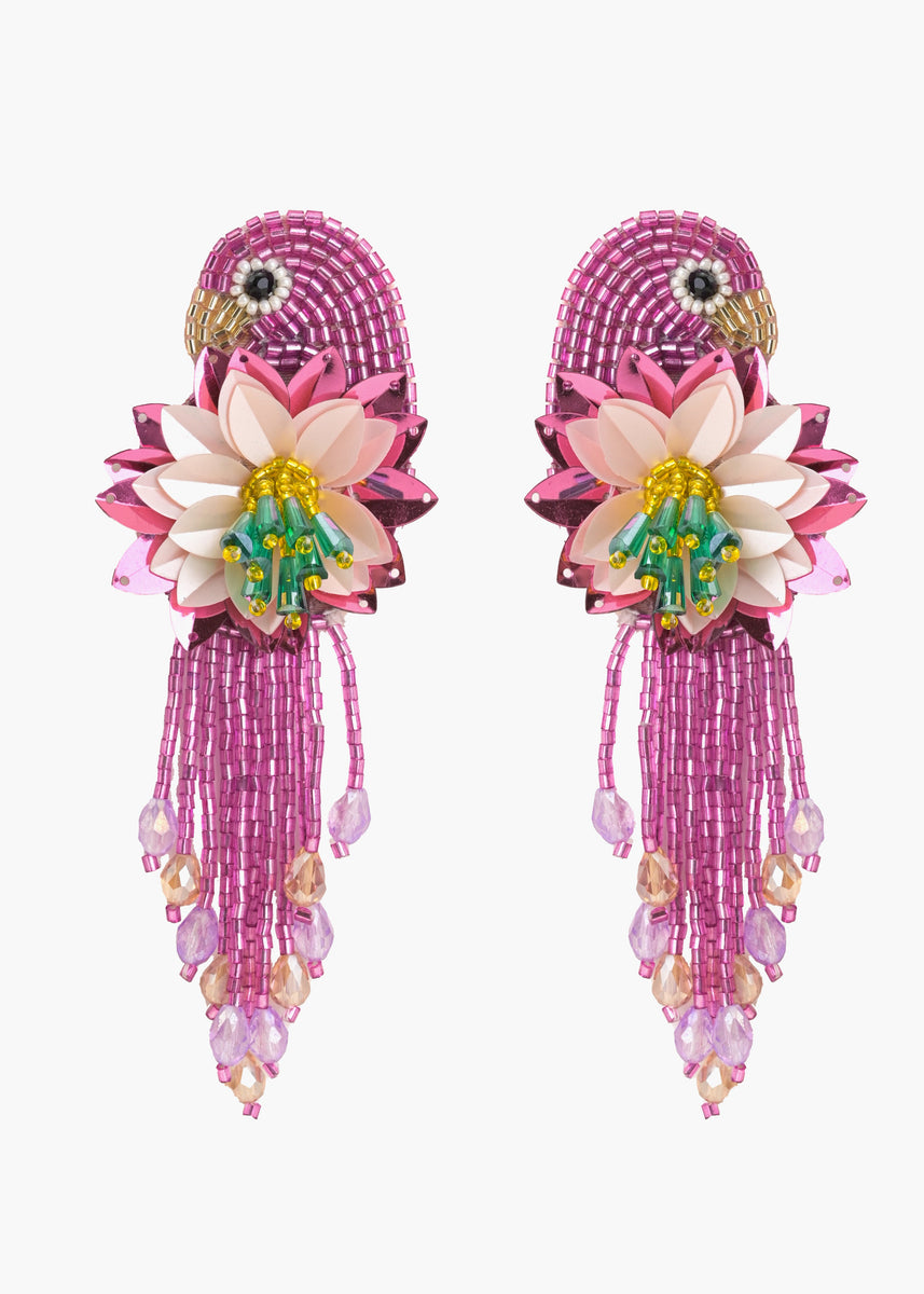 Fiesta Fringe Beaded Earrings