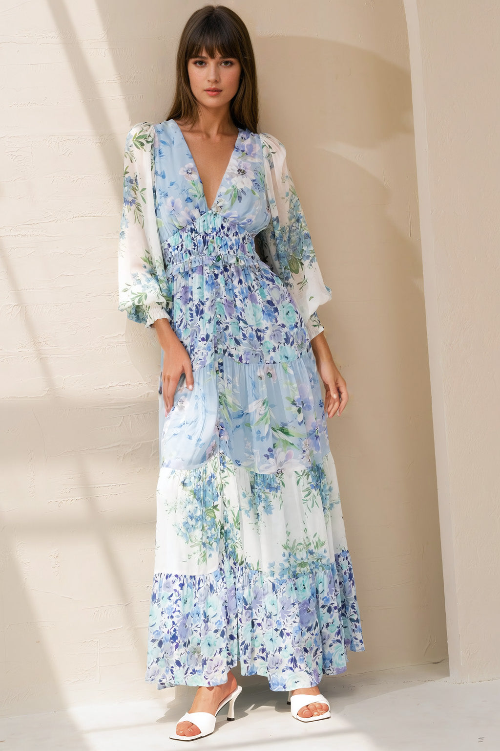 Floral Maxi Dress Yumi Kim White Dress FRIDA MAXI DRESS – YUMI KIM