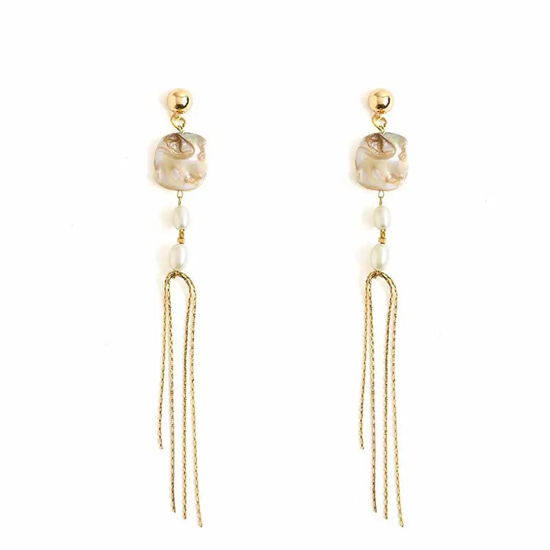 Beachy Chain Drops Earrings