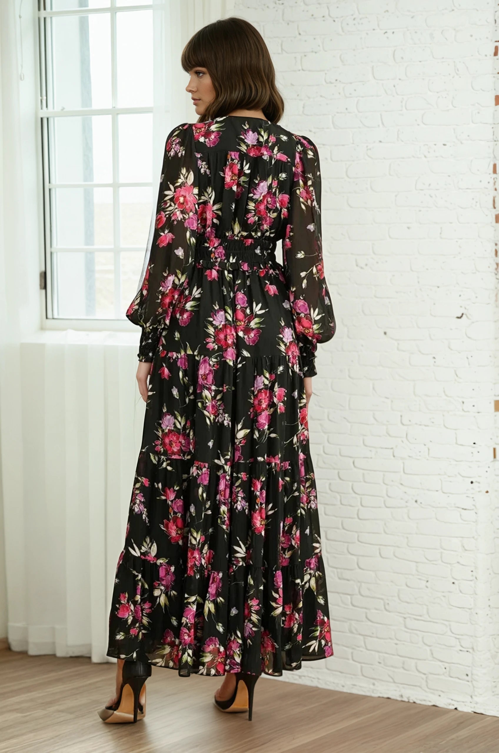 期間限定　Ameri VINTAGE LACE KUNG FU DRESS FRIDA-NEWLOVECRIMSON_eebf2615-