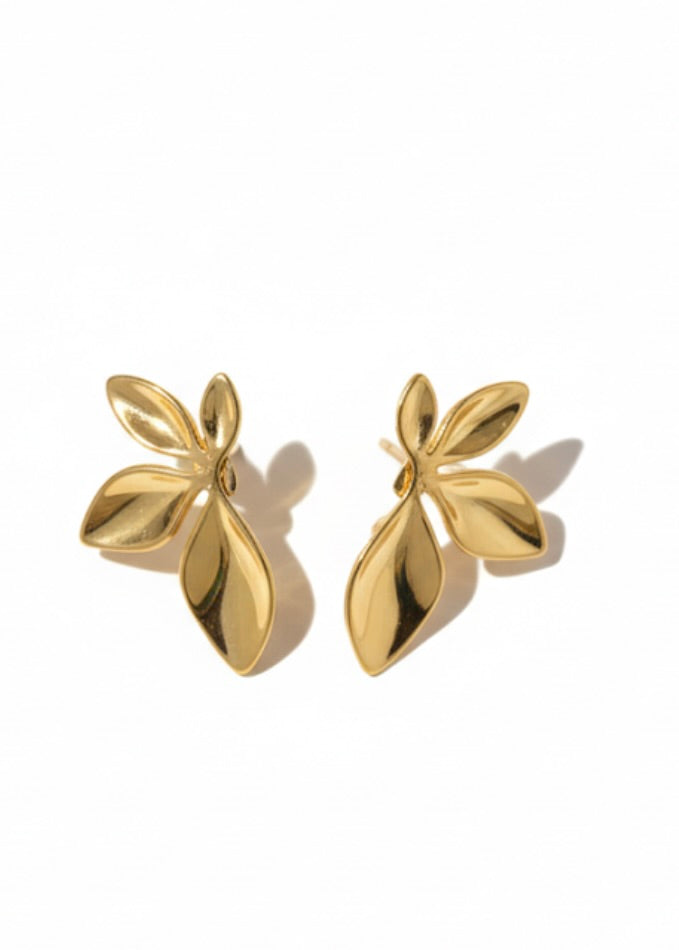 Flutter Gold Earrings