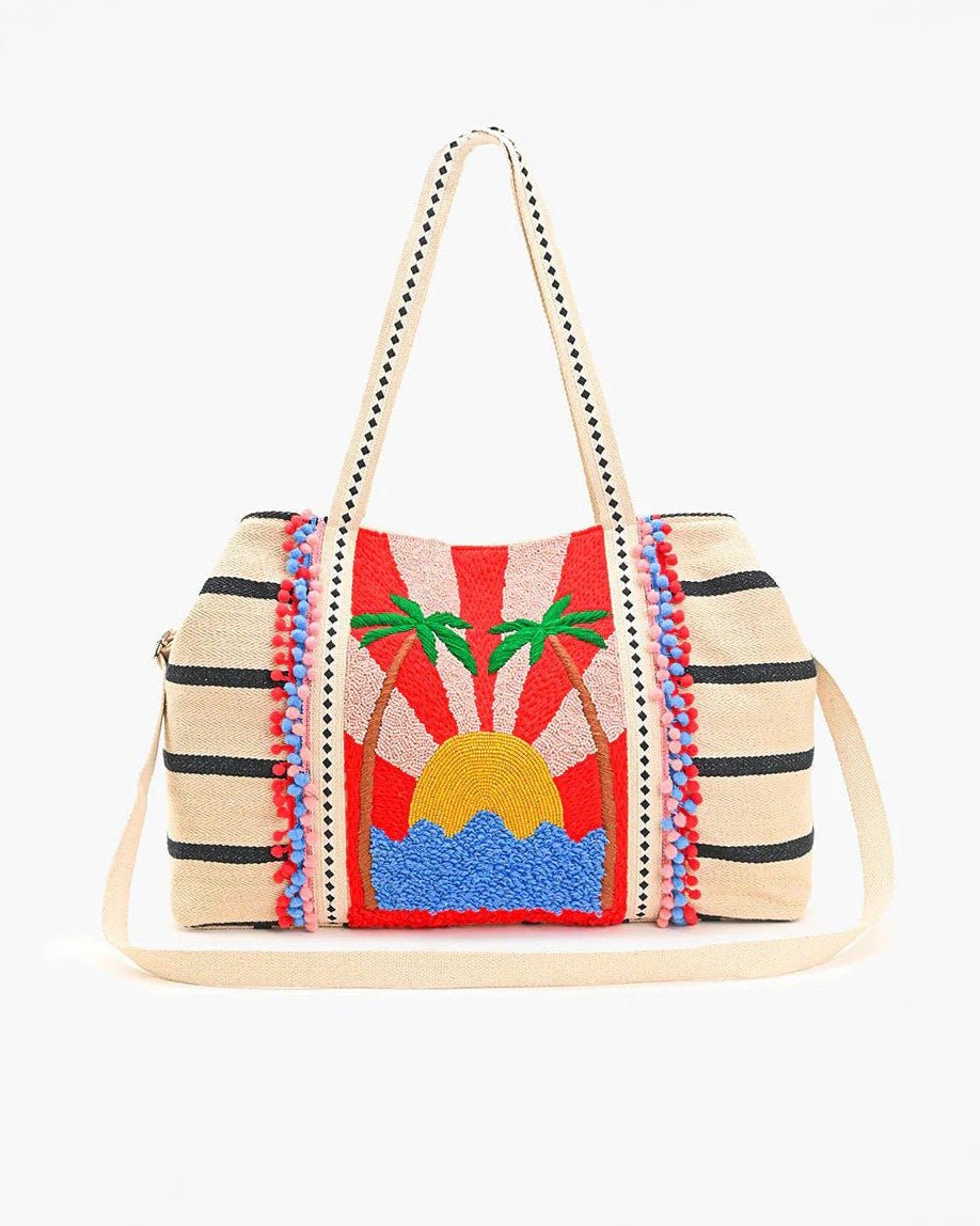 Aloha Horizon Beaded Beach Tote Bag – YUMI KIM