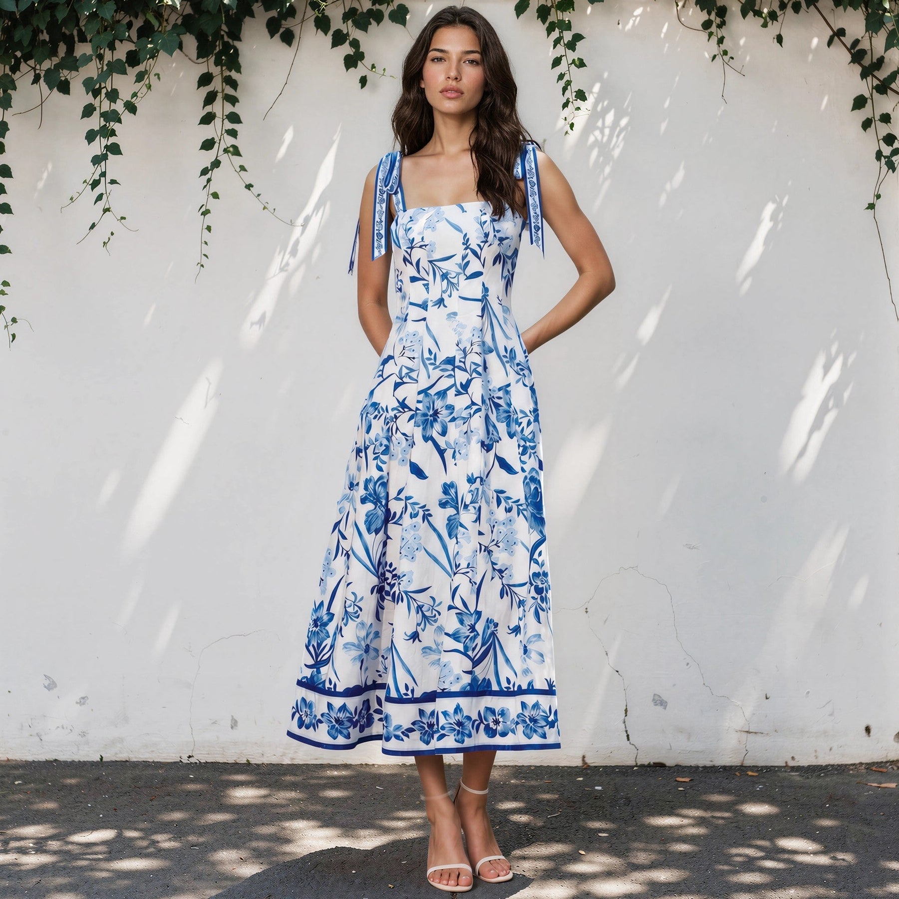 anya blue dress Yumi Kim in Royal MERMAID BLACK PROM DRESS