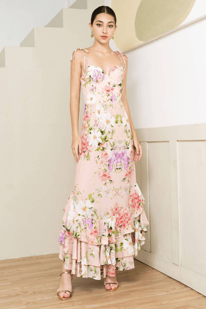 princess polly baby blue dress n/a Chinese bridesmaid dress female bride wedding dress Chinese style Xiuhe  cheongsam champagne sister group dress bridesmaid dress (Color : Gold1,  Size : XXXX-Large) : Amazon.co.uk: Fashion main image 1