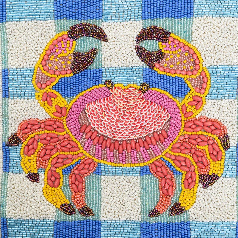kybb_farm　ハンドメイド財布 Check Mate Crab Beaded Beach Tote Bag – YUMI KIM