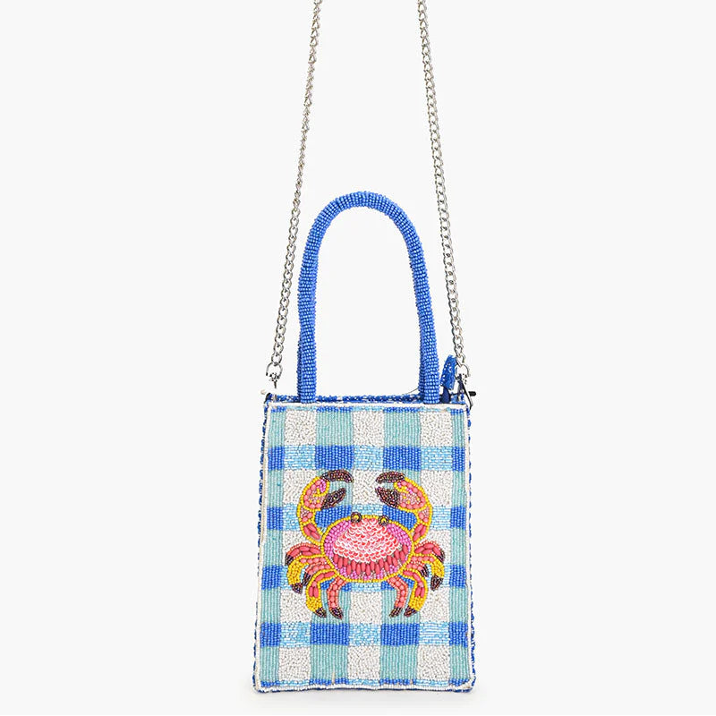 Check Mate Crab Beaded Crossbody Handbag – YUMI KIM