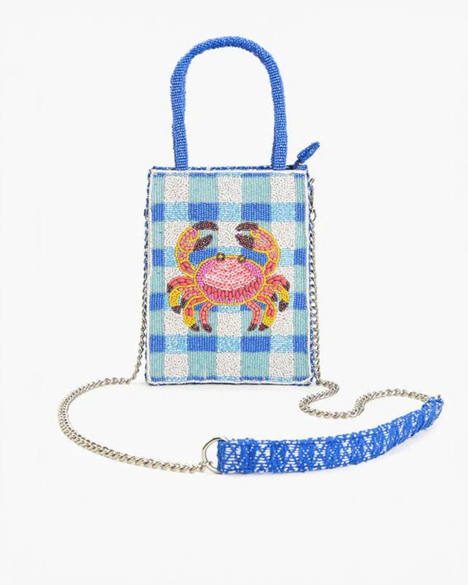 Check Mate Crab Beaded Crossbody Handbag – YUMI KIM