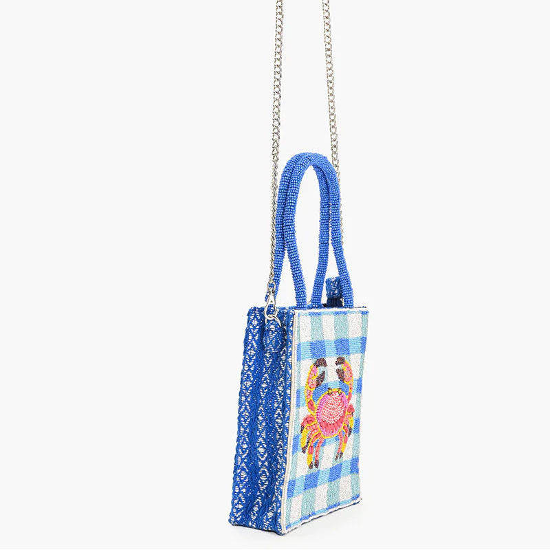 Check Mate Crab Beaded Crossbody Handbag – YUMI KIM