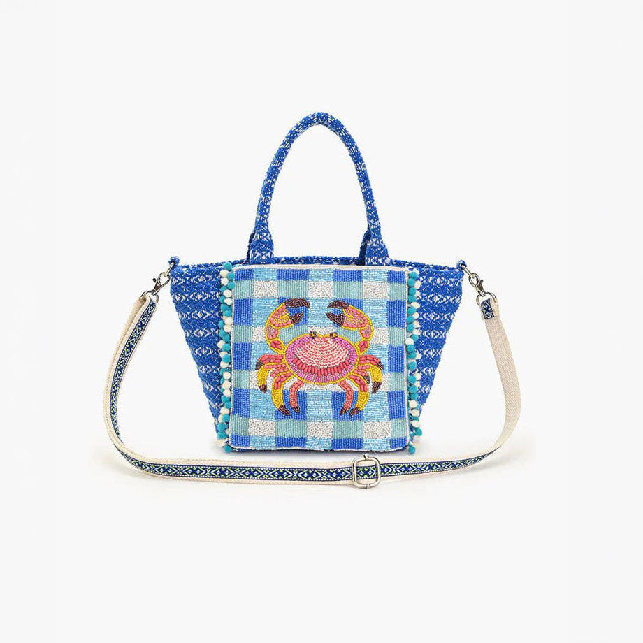 Check Mate Crab Beaded Midi Bag – YUMI KIM