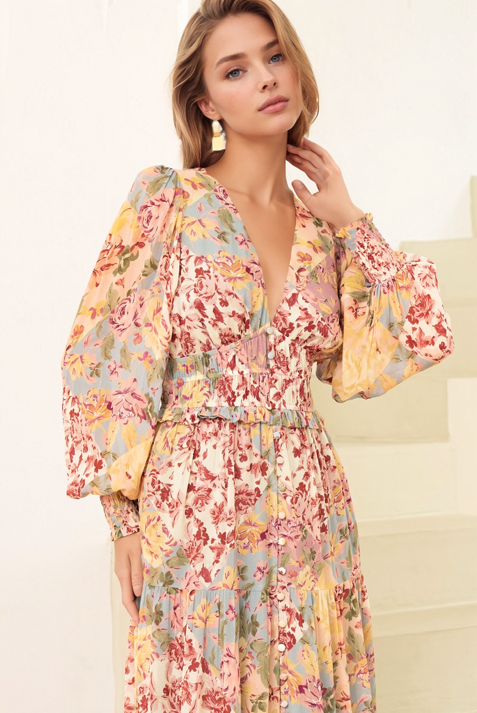 Yumi kim hot sale floral wrap dress
