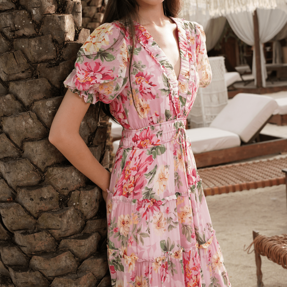 farrah maxi dress Farrah Dress GARDEN BLOOM Black / M