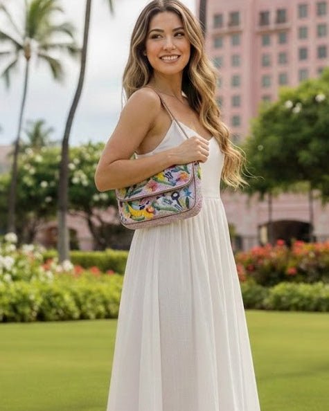 Floral Melody Embellished Shoulder Bag – YUMI KIM