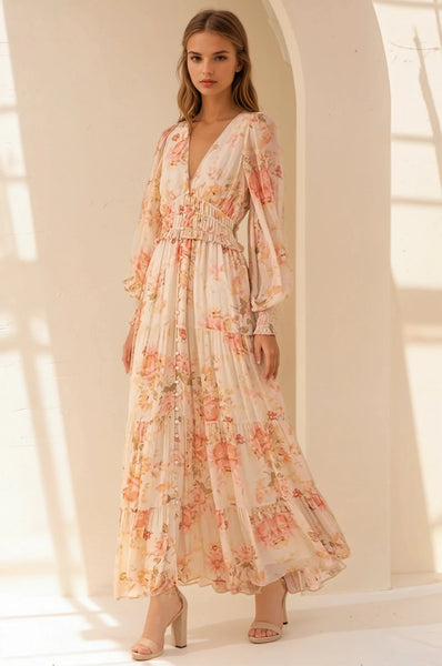 chinese dress ladies Frida Dress Coal – Maxi for your fantasies – Antibes main image 1