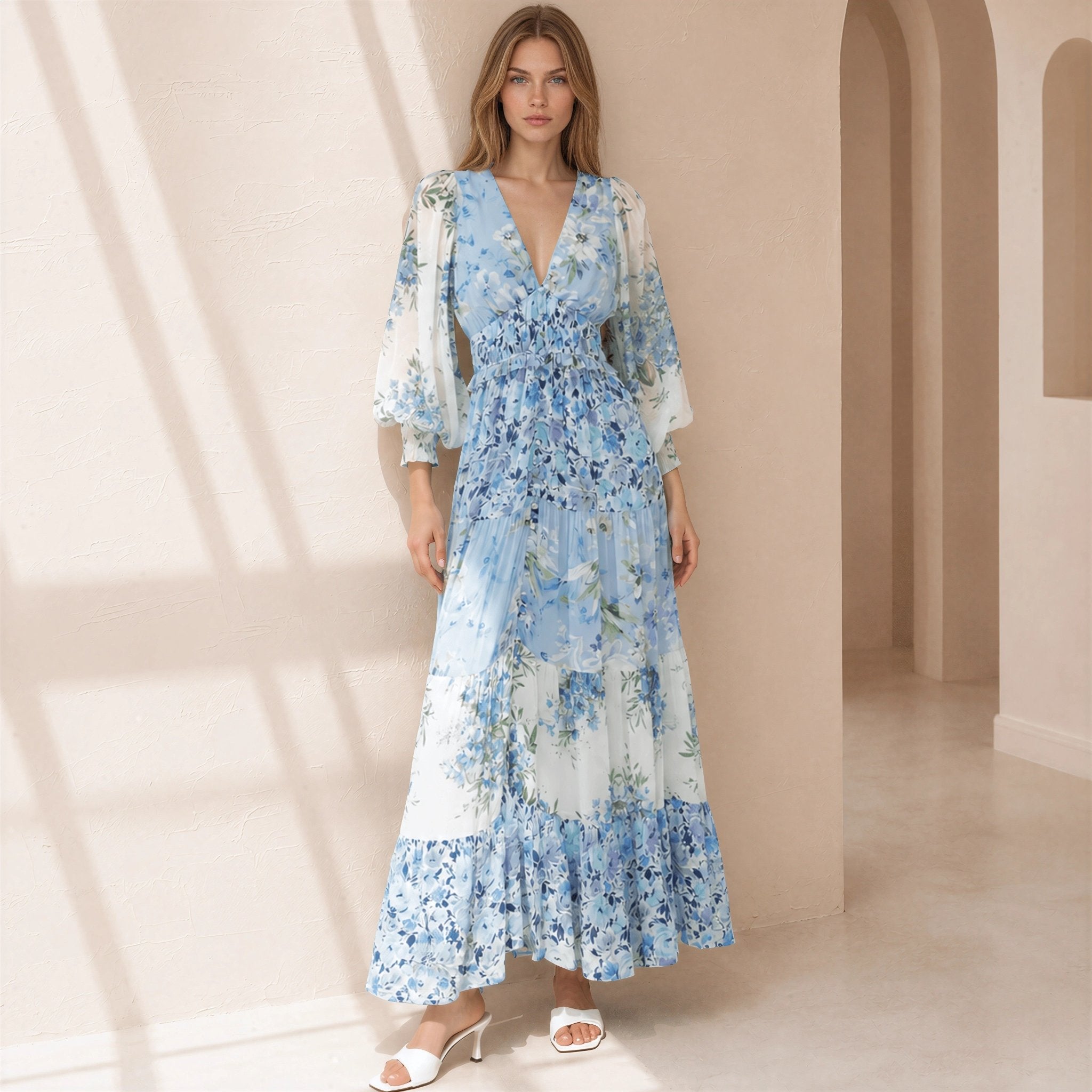 FRIDA MAXI DRESS LOVE WISH / XXS