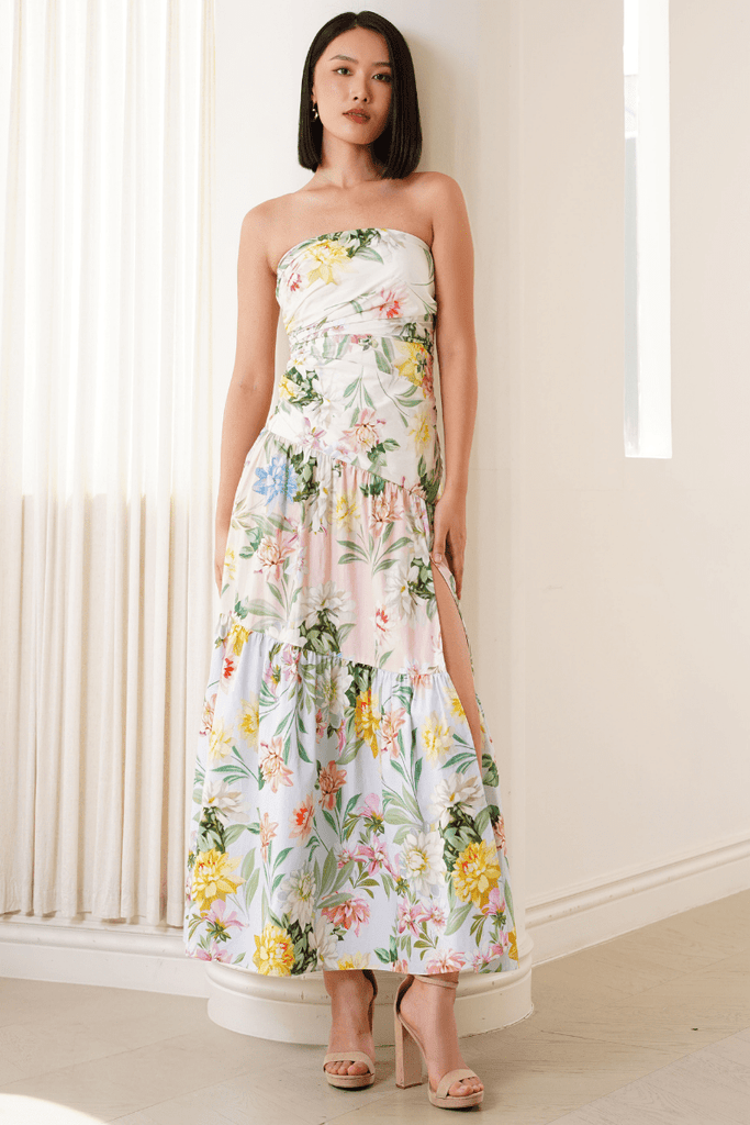 Tropical Wedding Guest Dress | Bridesmaid Dress | Tropical Print & Formal Wedding  Attire  YUMI KIM