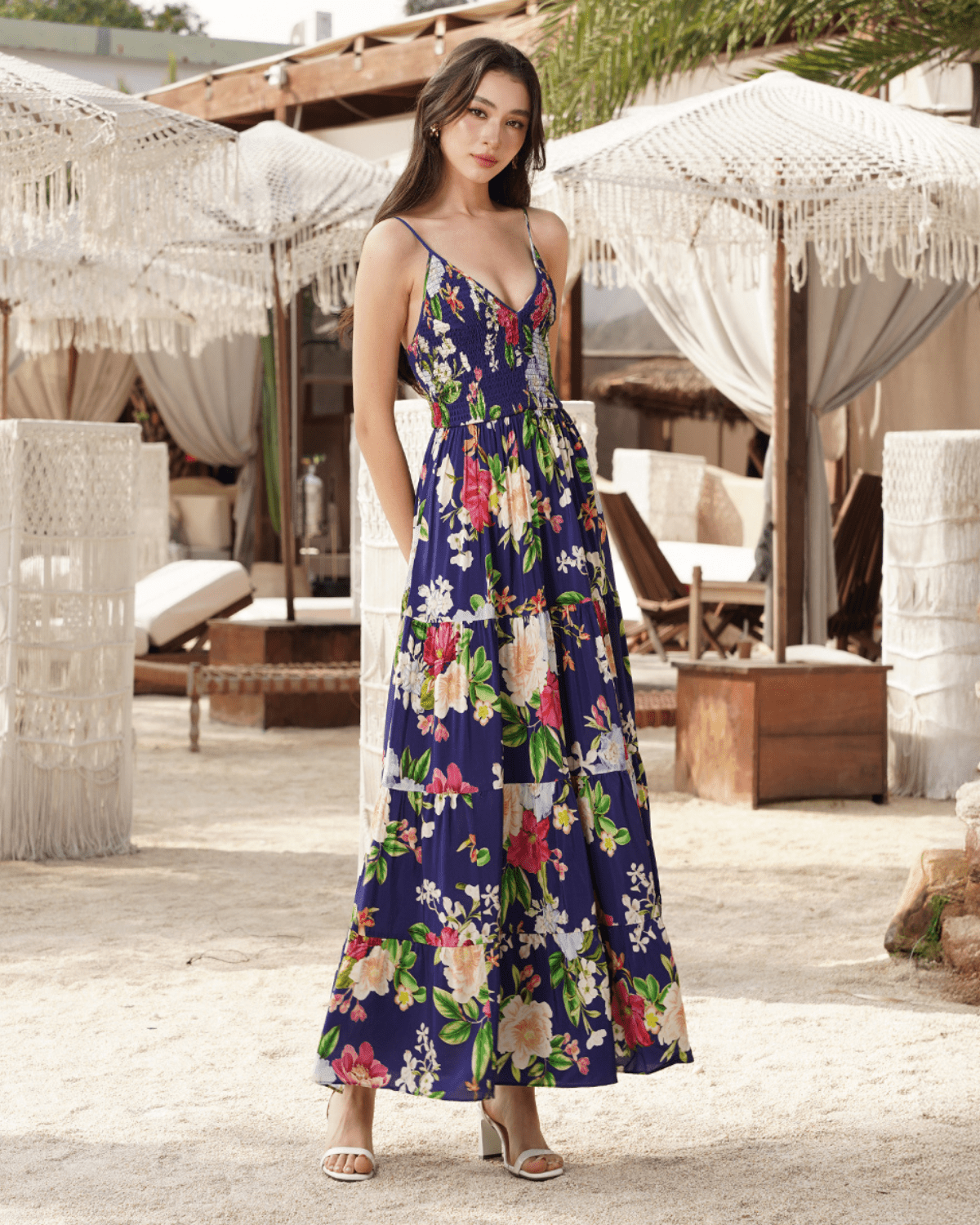 chinese dress ladies Yumi Kim | Rush Hour Silk Maxi Dress | XL