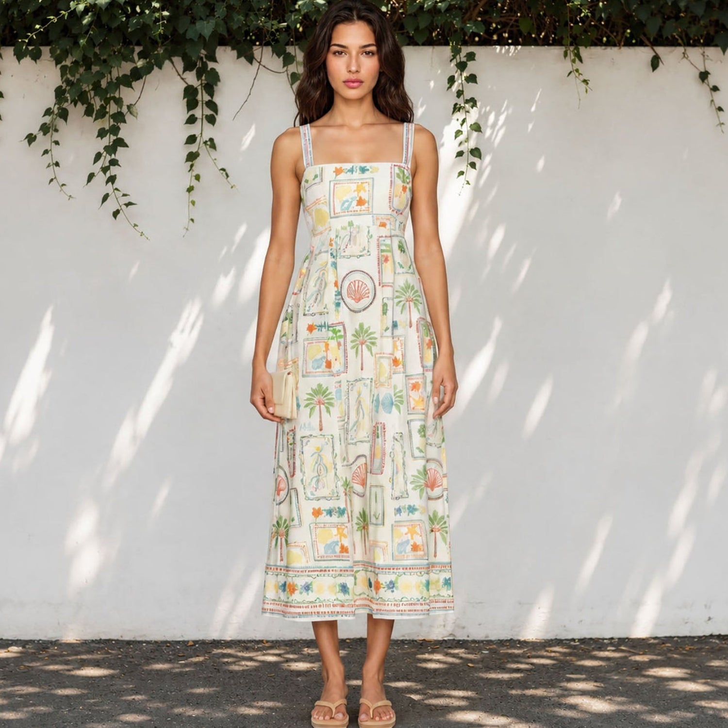 Yumi Kim Mia Dress in White,Orange
