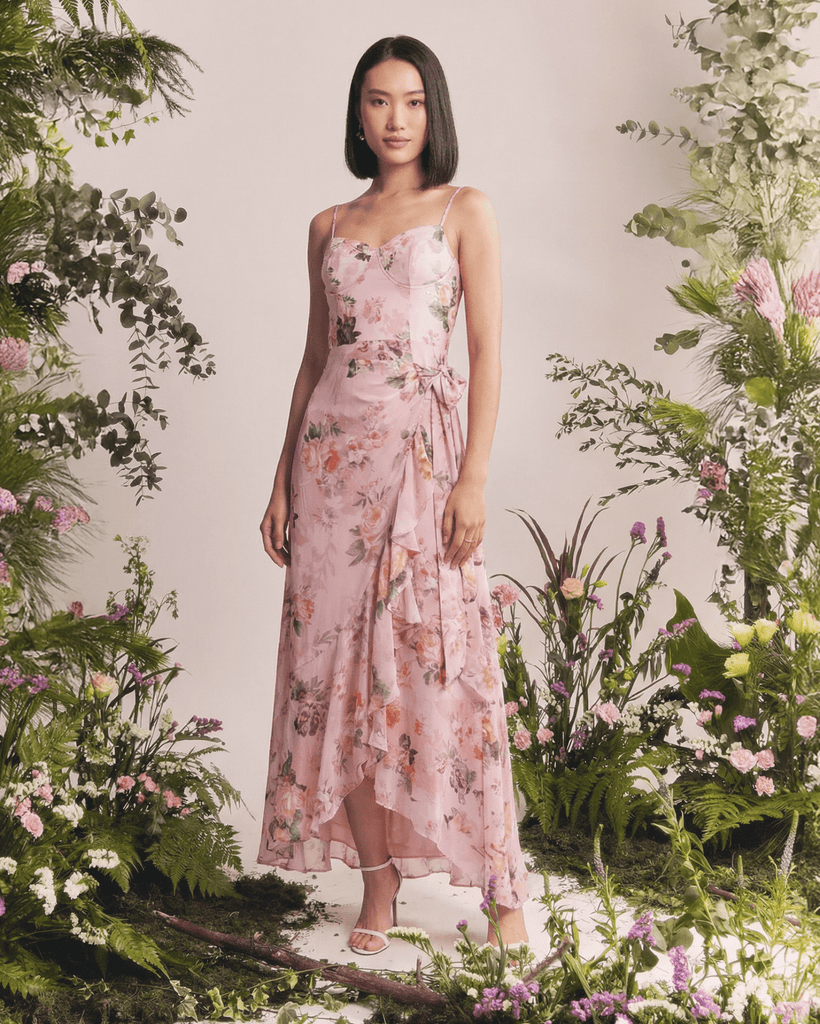 Tropical Wedding Guest Dress | Bridesmaid Dress | Tropical Print & Formal  Wedding Attire  YUMI KIM
