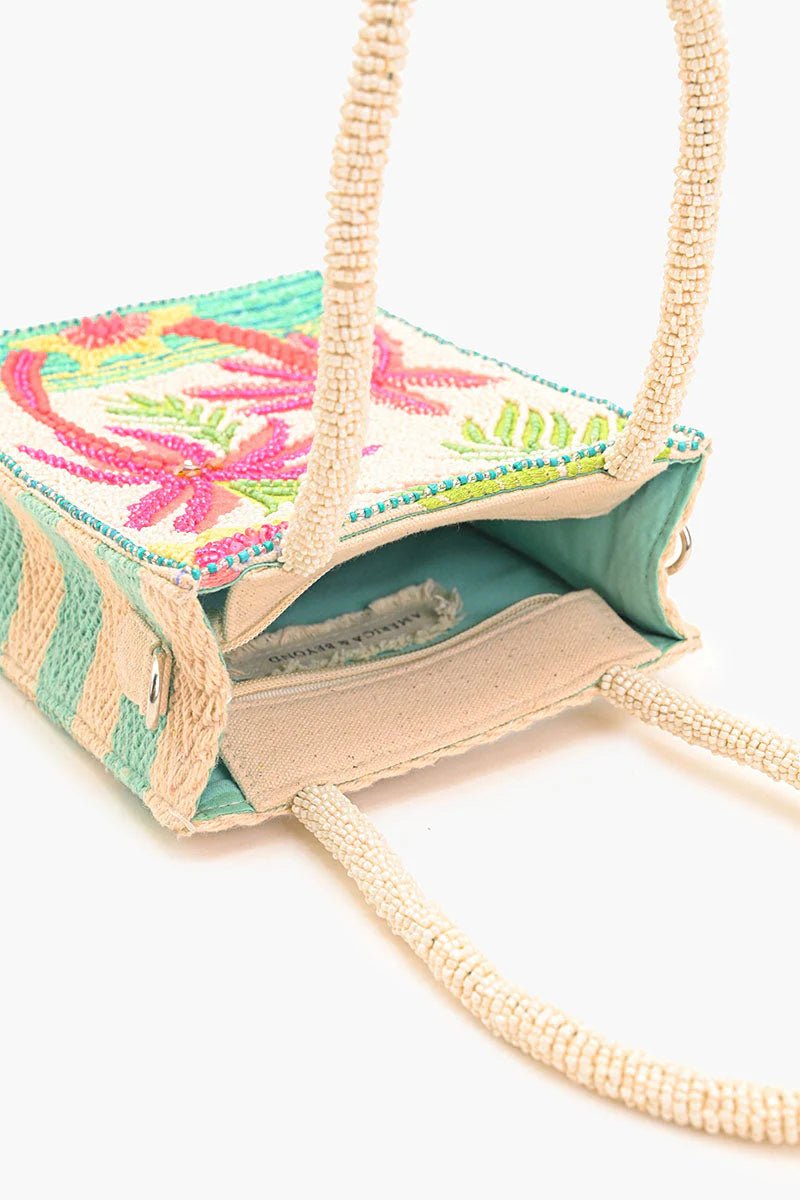 Palm Paradise Beaded Crossbody Bag – YUMI KIM