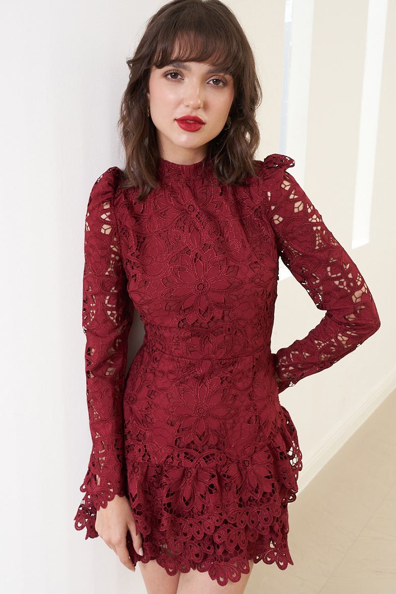 Yumi Kim Robyn Lace Dress - Burgundy Yumi Kim Robyn Lace Dress - Burgundy