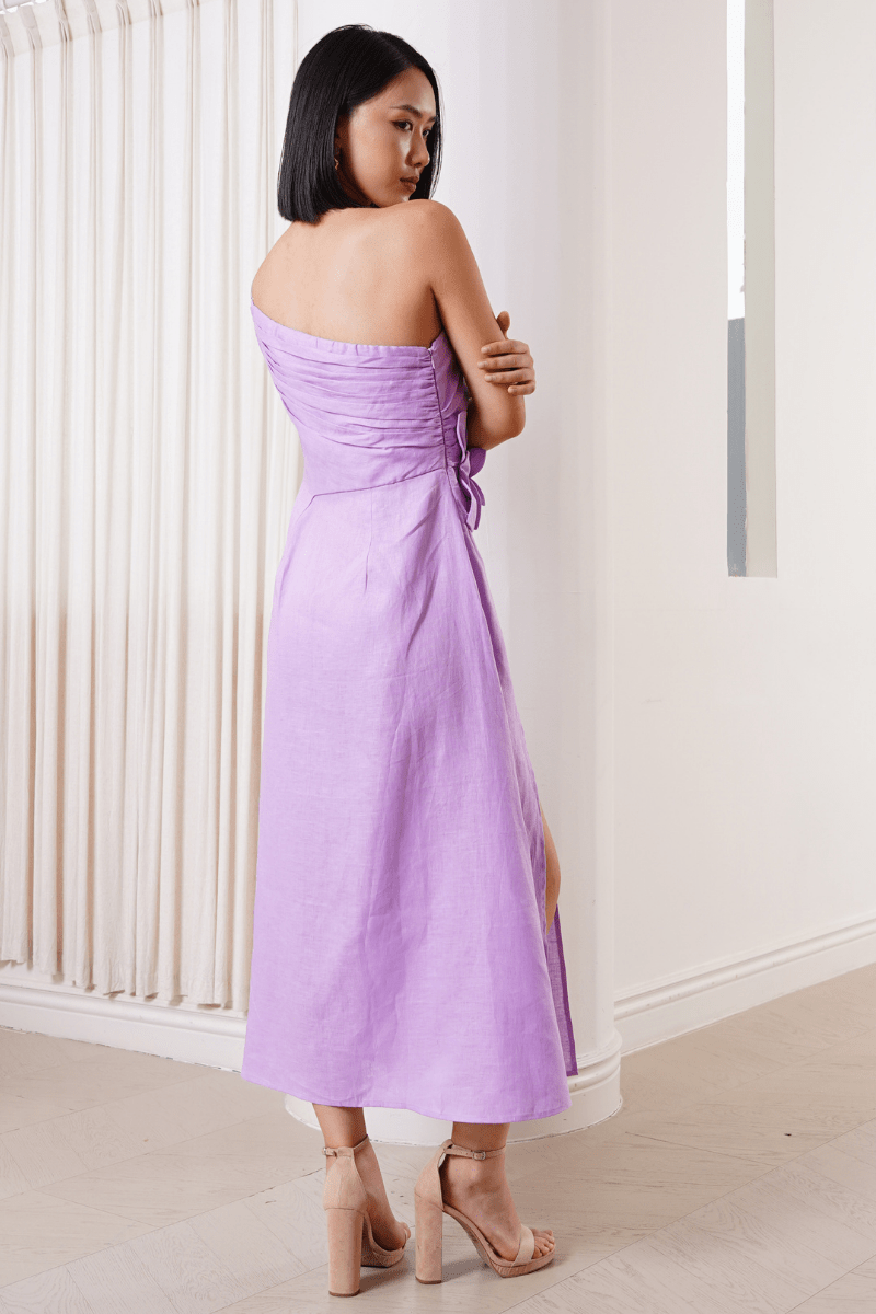 Yumi Kim Romy Linen Dress - Lilac Linen Yumi Kim Romy Linen Dress - Lilac Linen