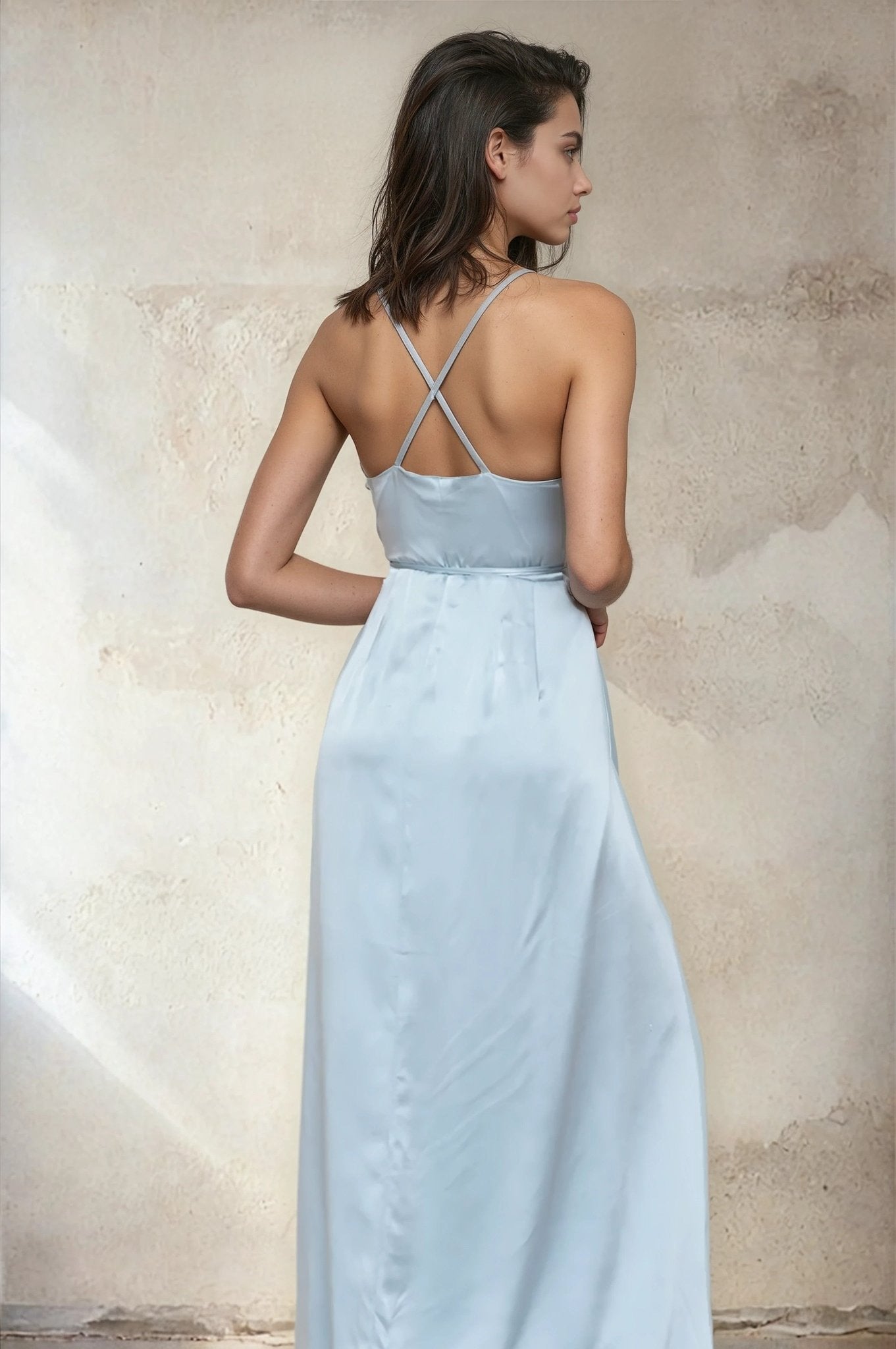 baby blue silk dress Yumi Kim | Rush Hour Silk Maxi Dress | M