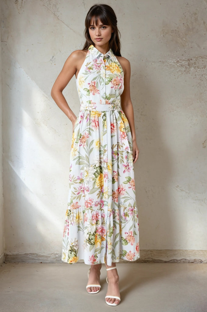 sexy long dresses Women Dress Summer Sexy Sheer Lace Backless High Slit Long Dress Lady   Mega Mart Center