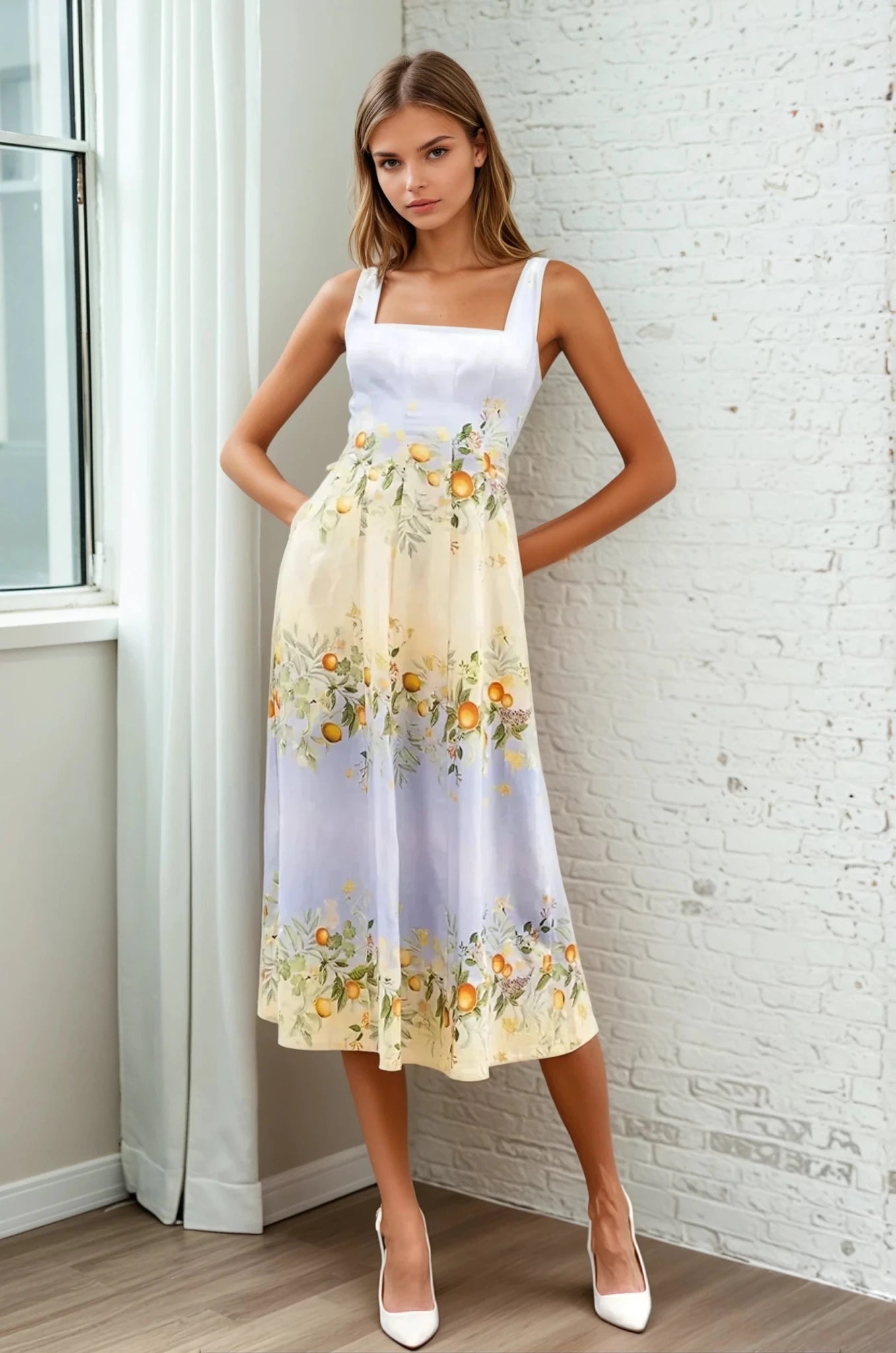 Sienna Dress Coastal Grove Sunrise / M