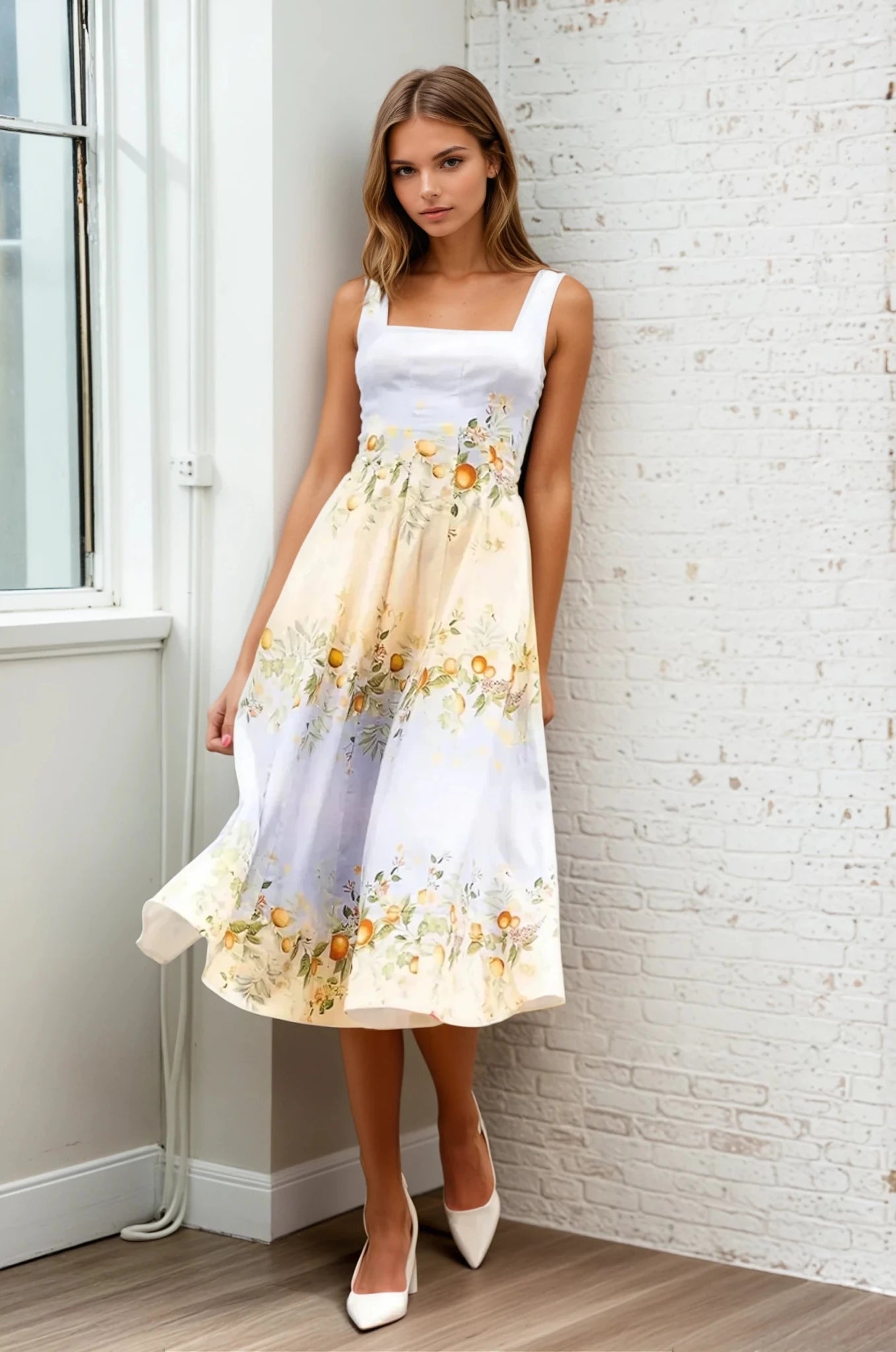 Sienna Dress Coastal Grove Sunrise / M Sienna Dress Coastal Grove Sunrise / M