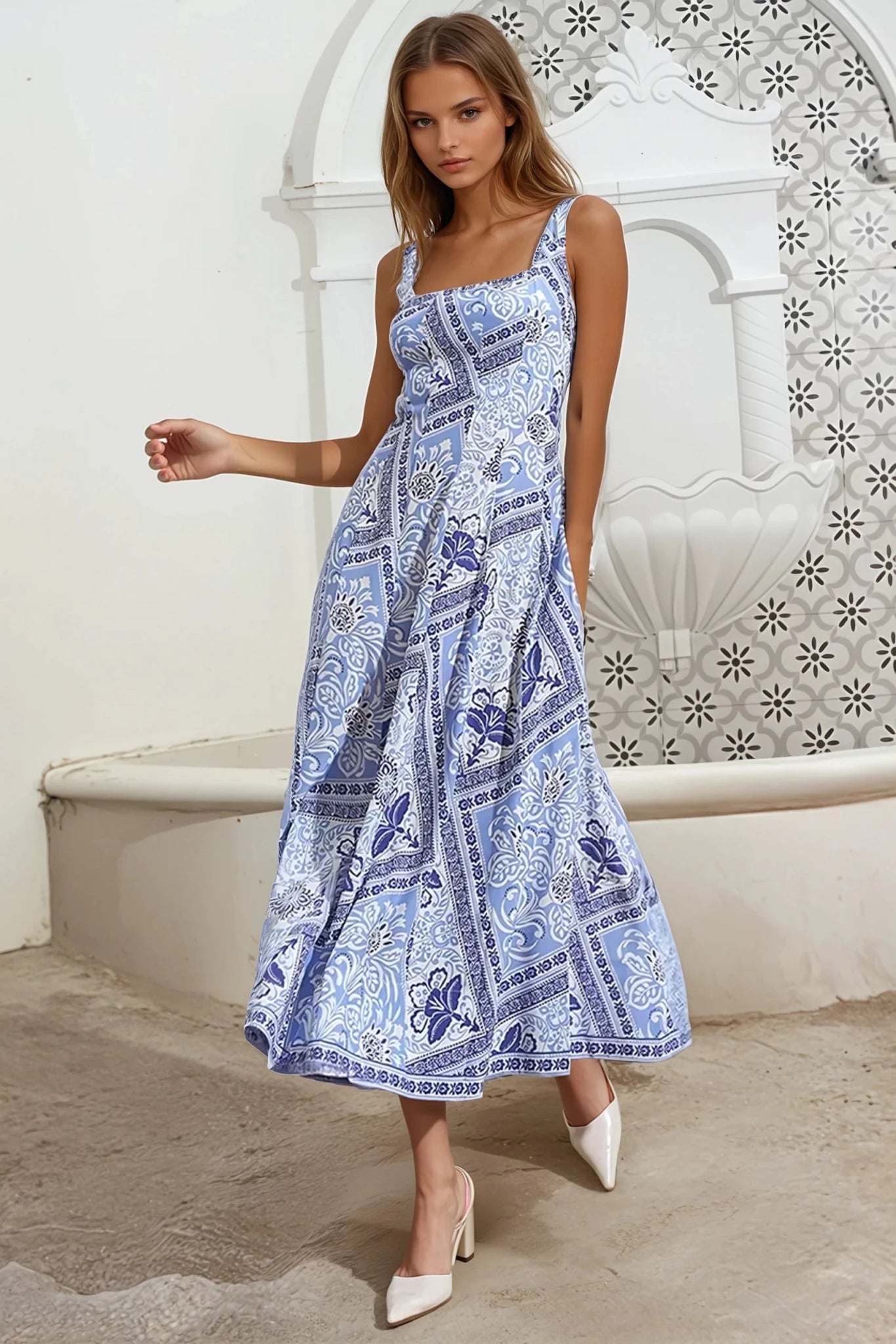 Sienna Dress Monaco Cyan / S