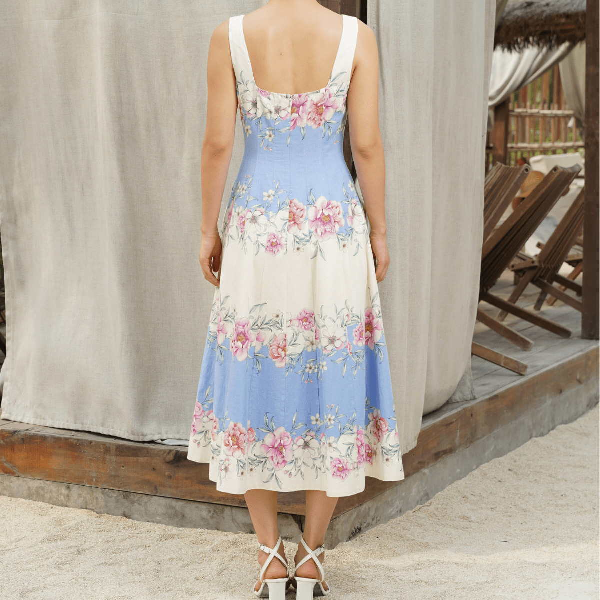 yumi kim jen linen dress Sienna Linen Dress COASTAL GROVE SUNSET / XXS