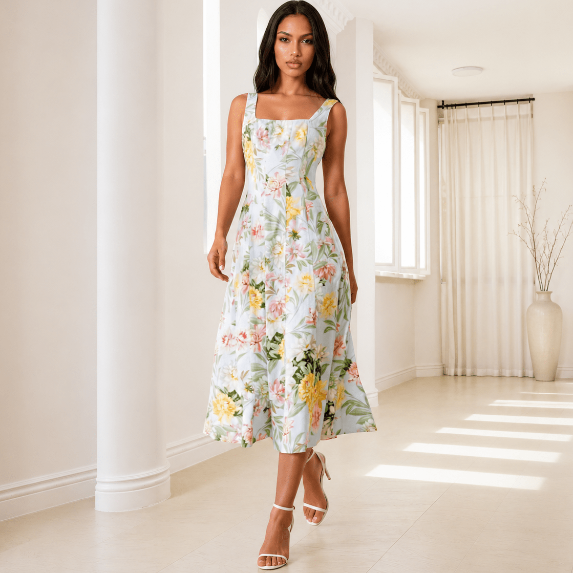 yumi kim jen linen dress | SIENNA | XL SEROYA Paola Dress in the Rocky is your LABEL:You&All Color:Aloha