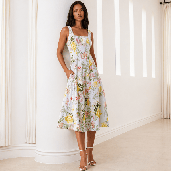 yumi kim jen linen dress | SIENNA | XL black-friday-20 5% Cotton Hand Wash Sleeveless Prom Dresses & Color:SaddleBrown