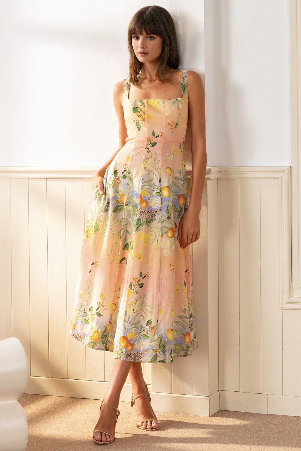 knee length dresses for ladies Yumi Kim | Sienna Linen Dress | L