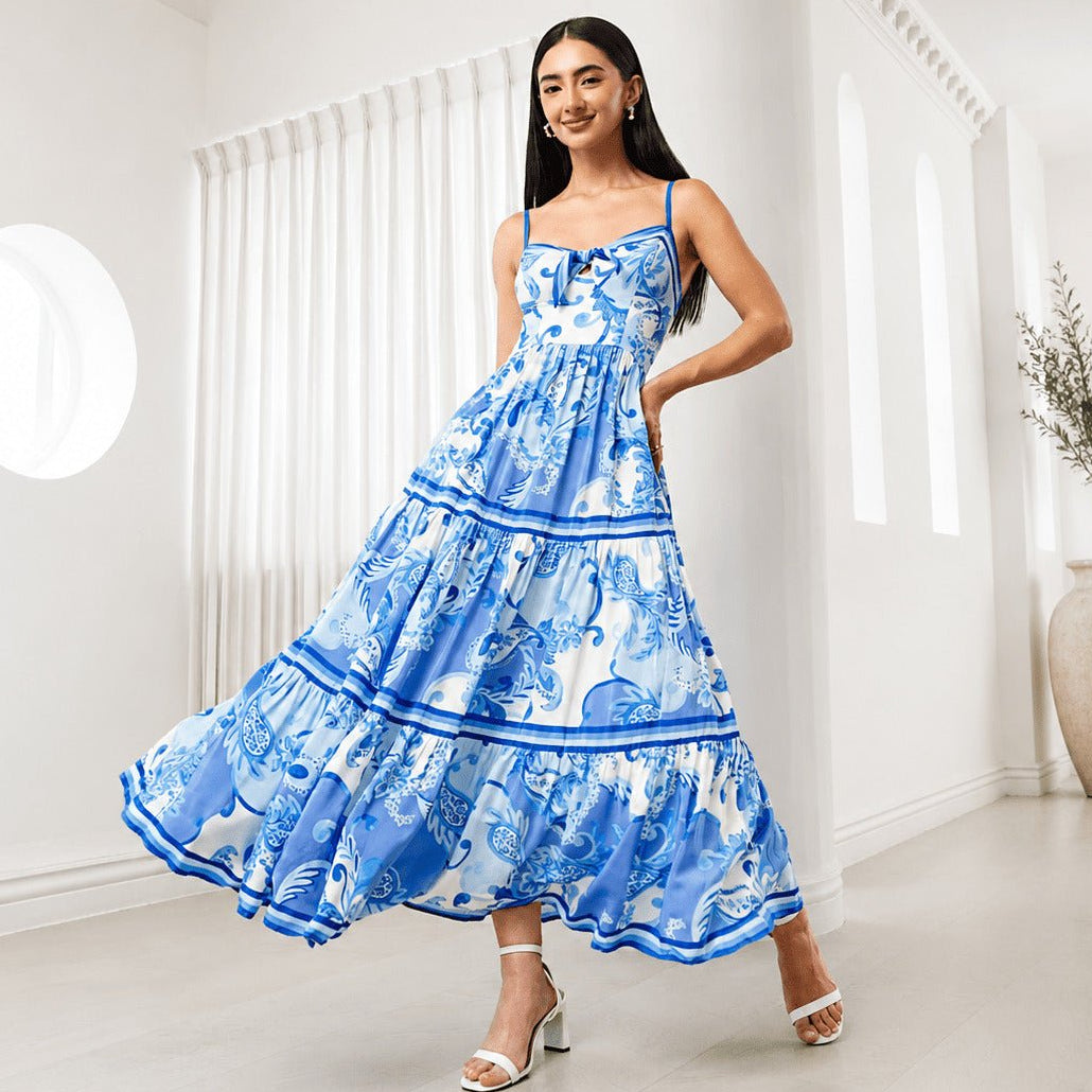 yumi kim dream silk maxi dress Stassi in BLUE 1478M Red Charmeuse Size:12 - 18 Months MD4.8 Hibiscus Honey Swim Dress