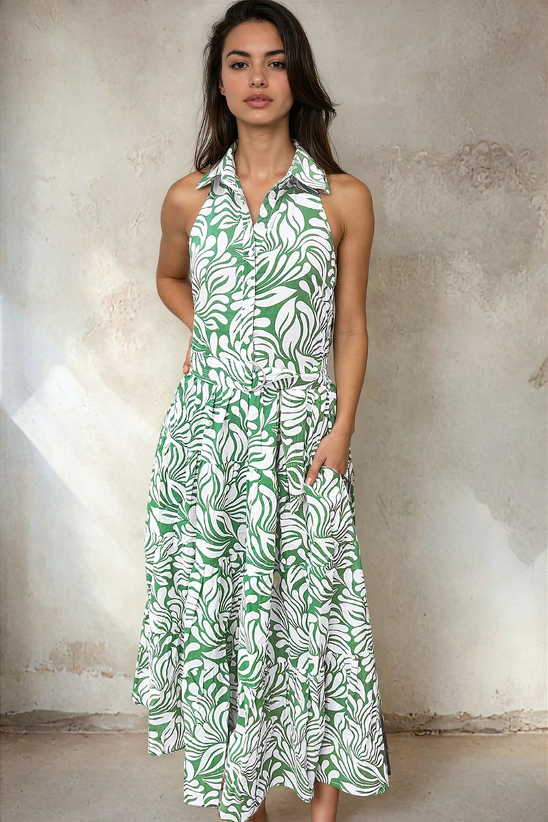 RILEY GREEN MAXI DRESS